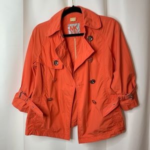- GUC MICHAEL KORS ORANGE JACKET SIZE SMALL
